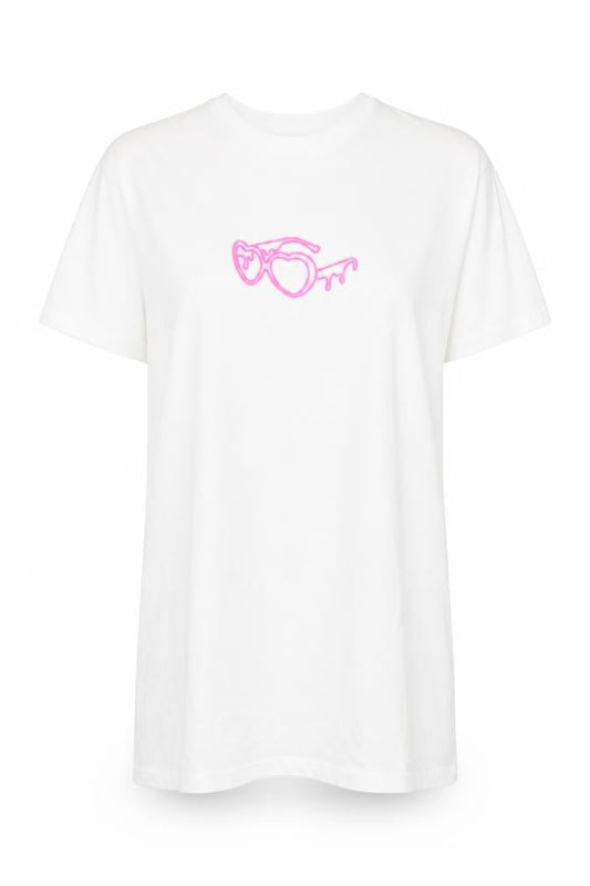 I Saw It First Women’s White Love Island T-Shirt Dress S