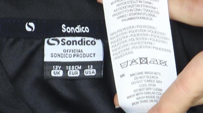Sondico Boys Black Full Zip Hoodie Jacket Size 13 Years Optivent Training Top