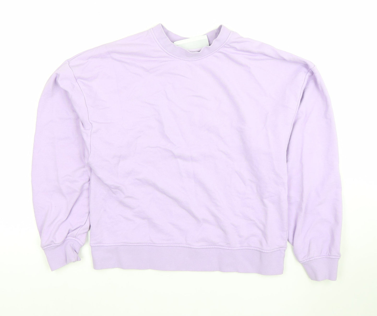 JXRX Womens Lilac Pullover Sweatshirt XS Cotton Casual