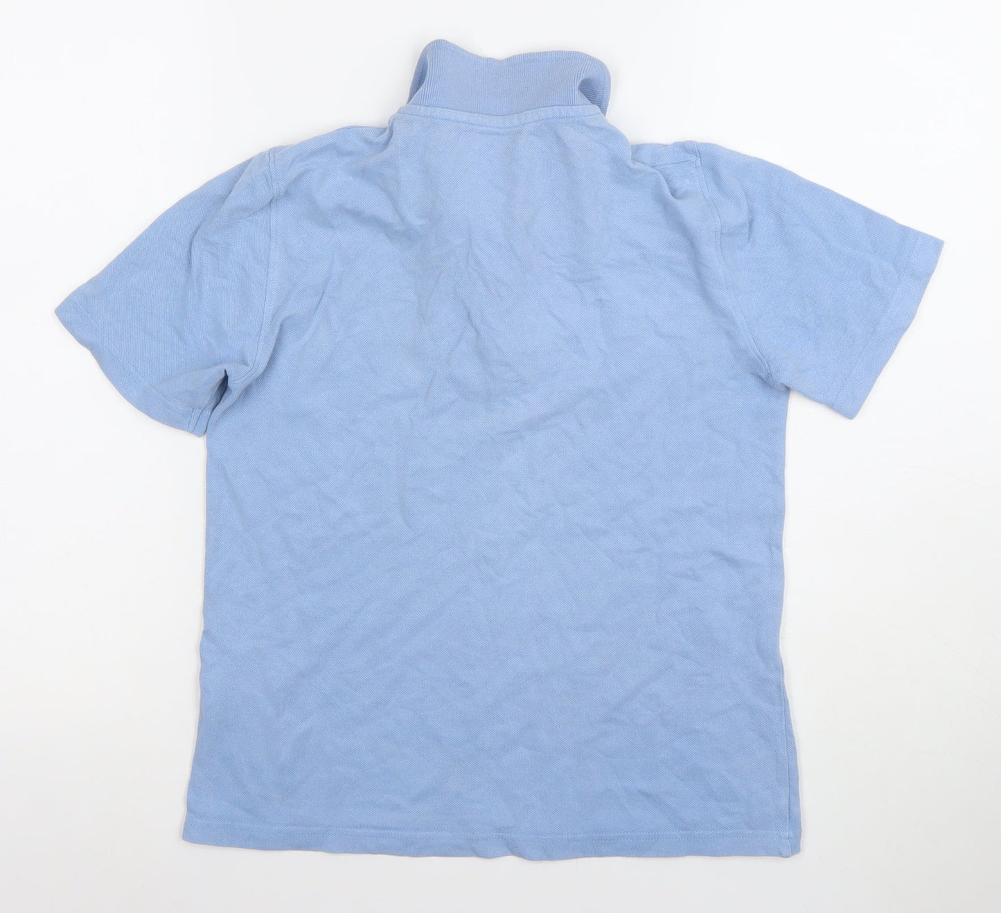 St. Bernard Boys Blue Cotton Polo Shirt 10-11 Years Button-Down Collar