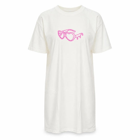 I Saw It First Women White Love Island Short T-Shirt Dress Size S