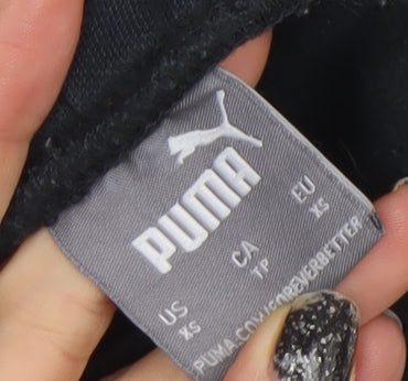 Puma Mens Black XS Jogger Activewear Sweatpants Tapered Fit
