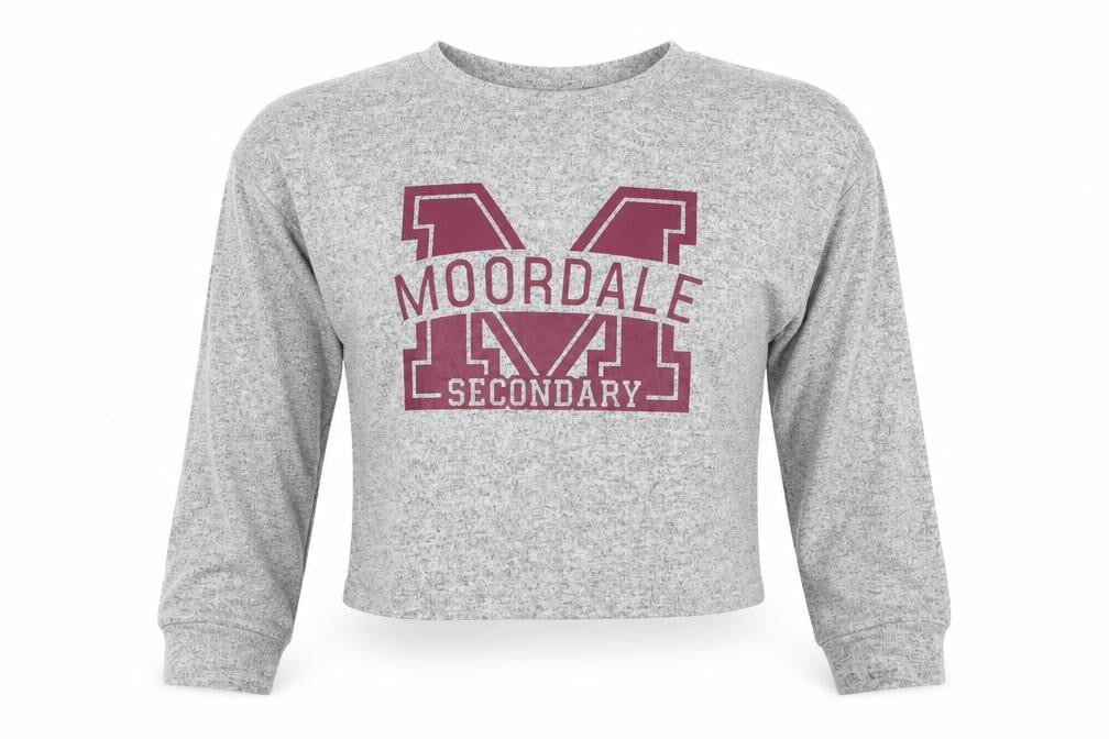 Sex Education Women's Grey Cropped Long Sleeve T-Shirt S