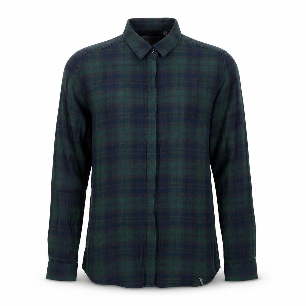 Superdry Men Green Blue Plaid Button-Up Shirt Size S Viscose