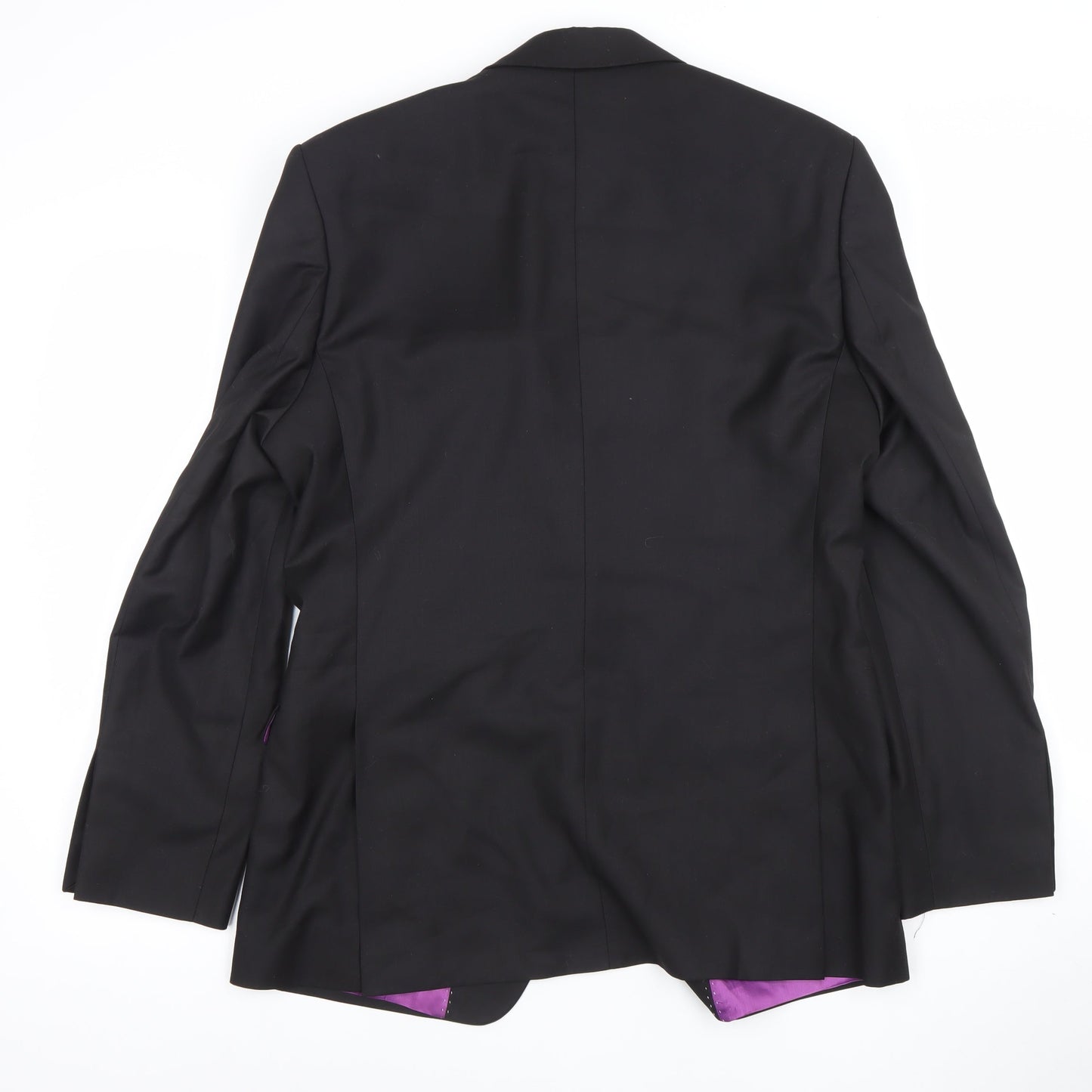 Benetti Men's Black 38R Regular Fit Classic Single Breasted Blazer