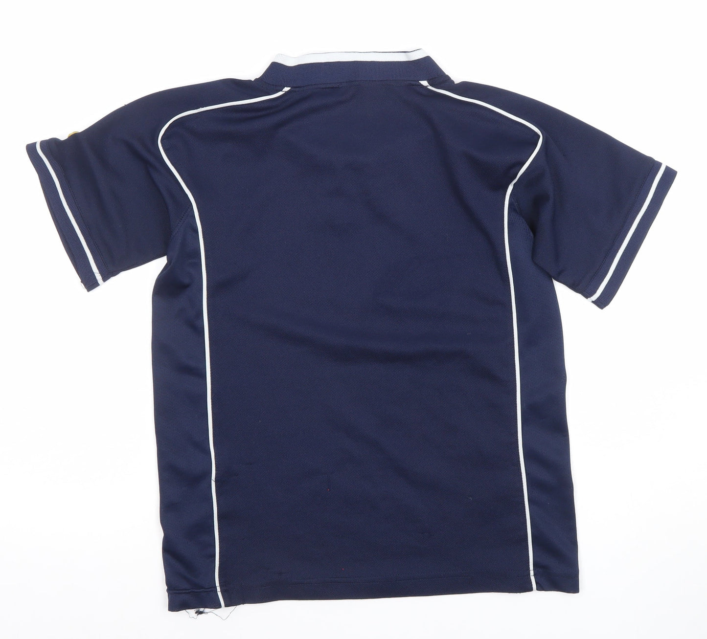 Mass Boys Blue XS Jersey Football Top Galway United V-Neck Short Sleeve
