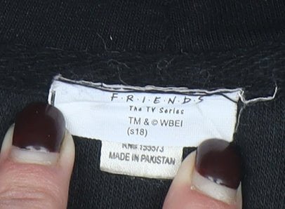 Friends TV Series Black Pullover Hoodie Women S Cotton Blend