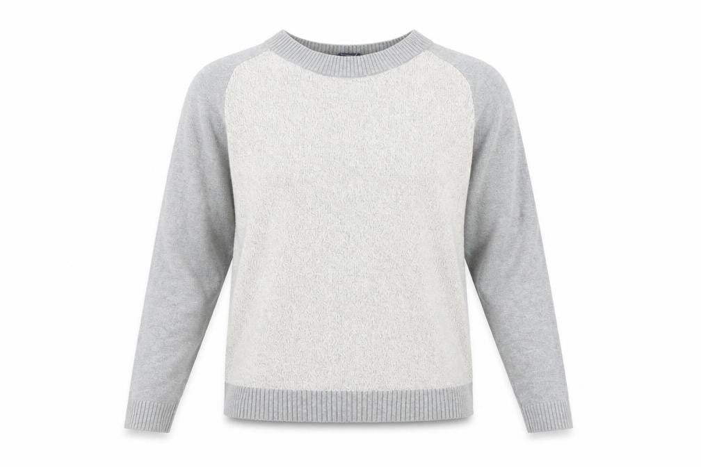 GAP Womens Grey Cotton Crew Neck Regular Fit Jumper Size S