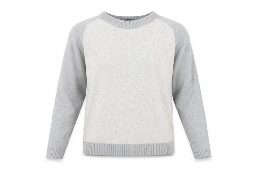 Gap Womens Grey Cotton Crew Neck Regular Fit Jumper Size S
