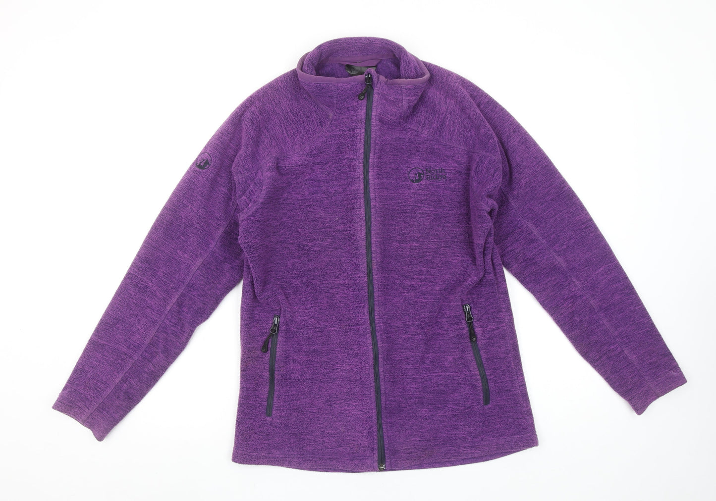 North Ridge Women's Purple Fleece Full Zip Jacket Size S