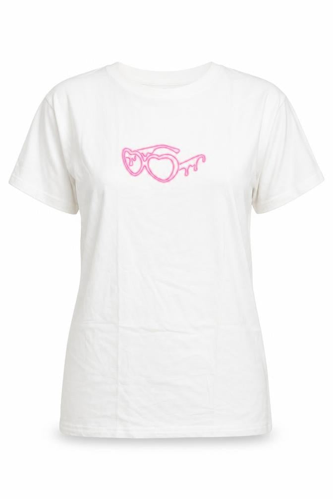 I Saw It First Women’s White Cotton Love Island T-Shirt Size S