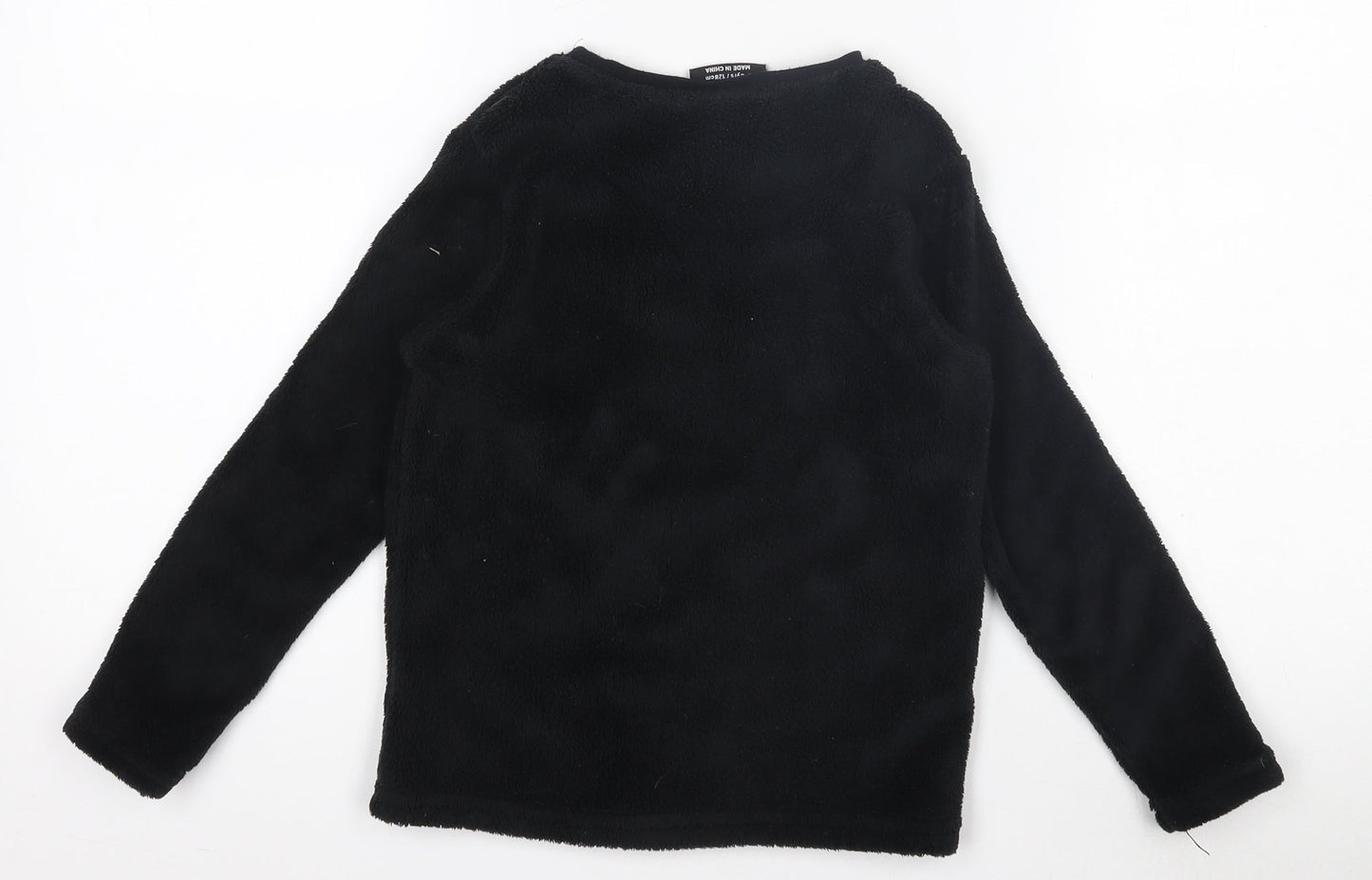 Minecraft Boys Black Creeper Fleece Pyjama Top 7-8 Years Nightwear