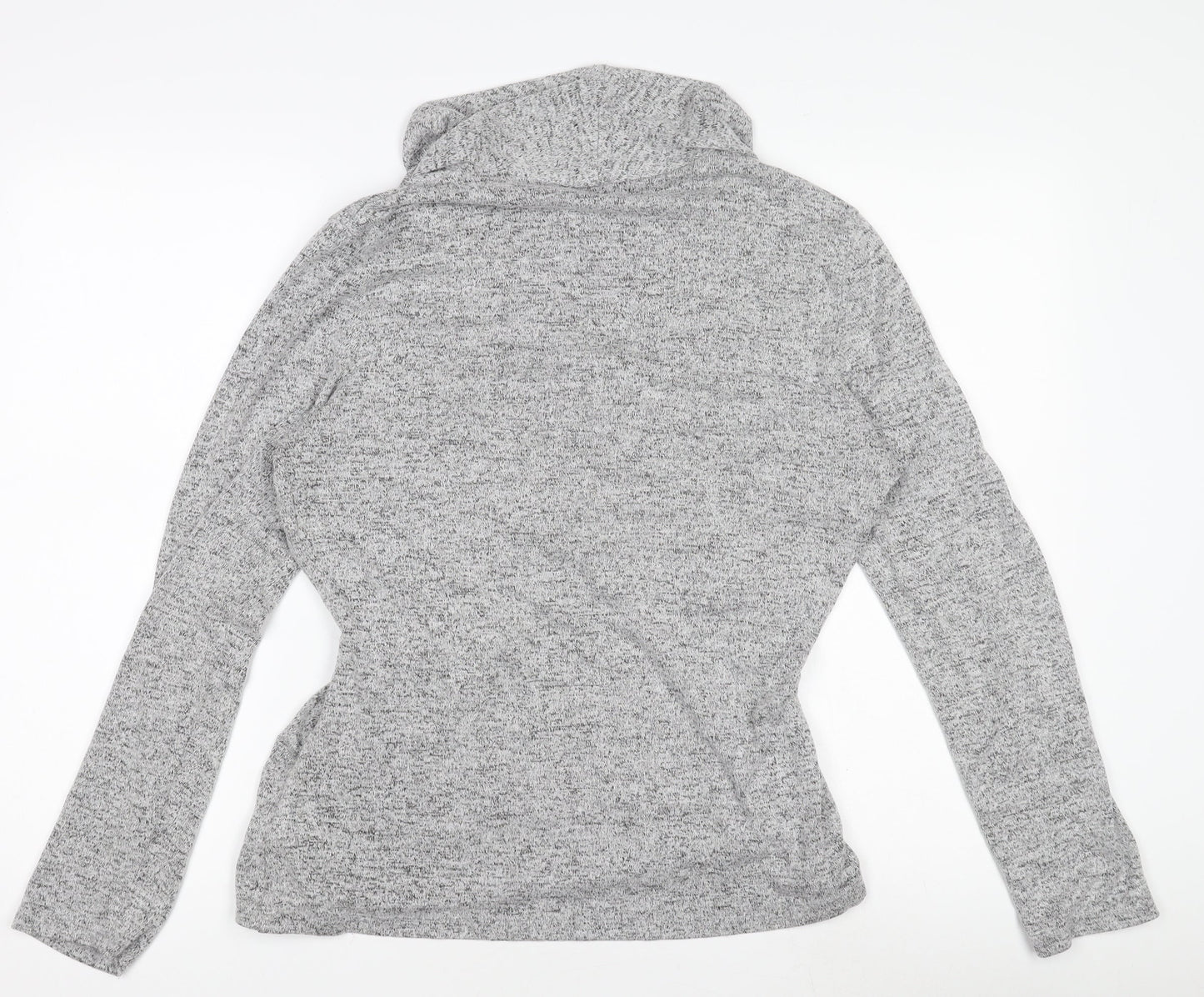 Deane & White Women’s Grey Wrap Long Sleeve Rayon Blend Top Size L