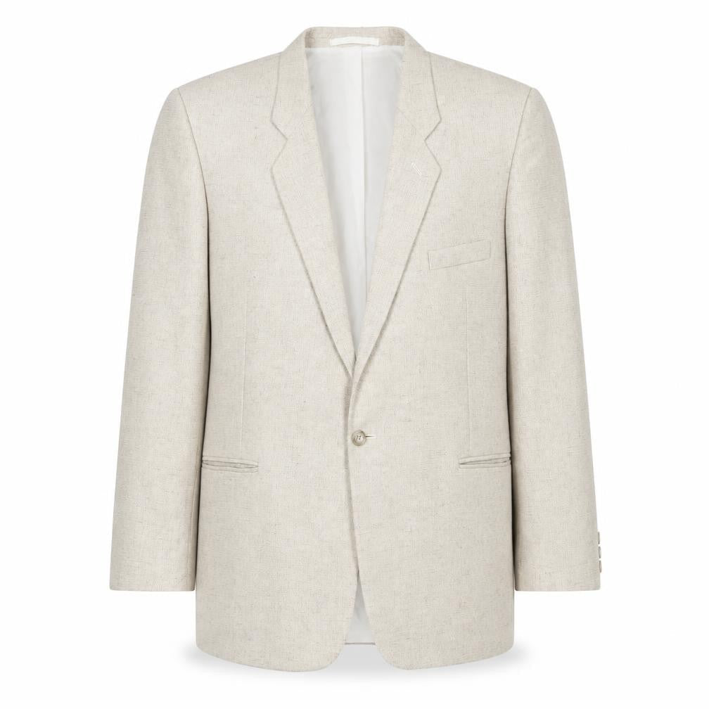 Littlewoods Stores Men's Beige Wool Blend Classic 42 Regular Blazer Jacket
