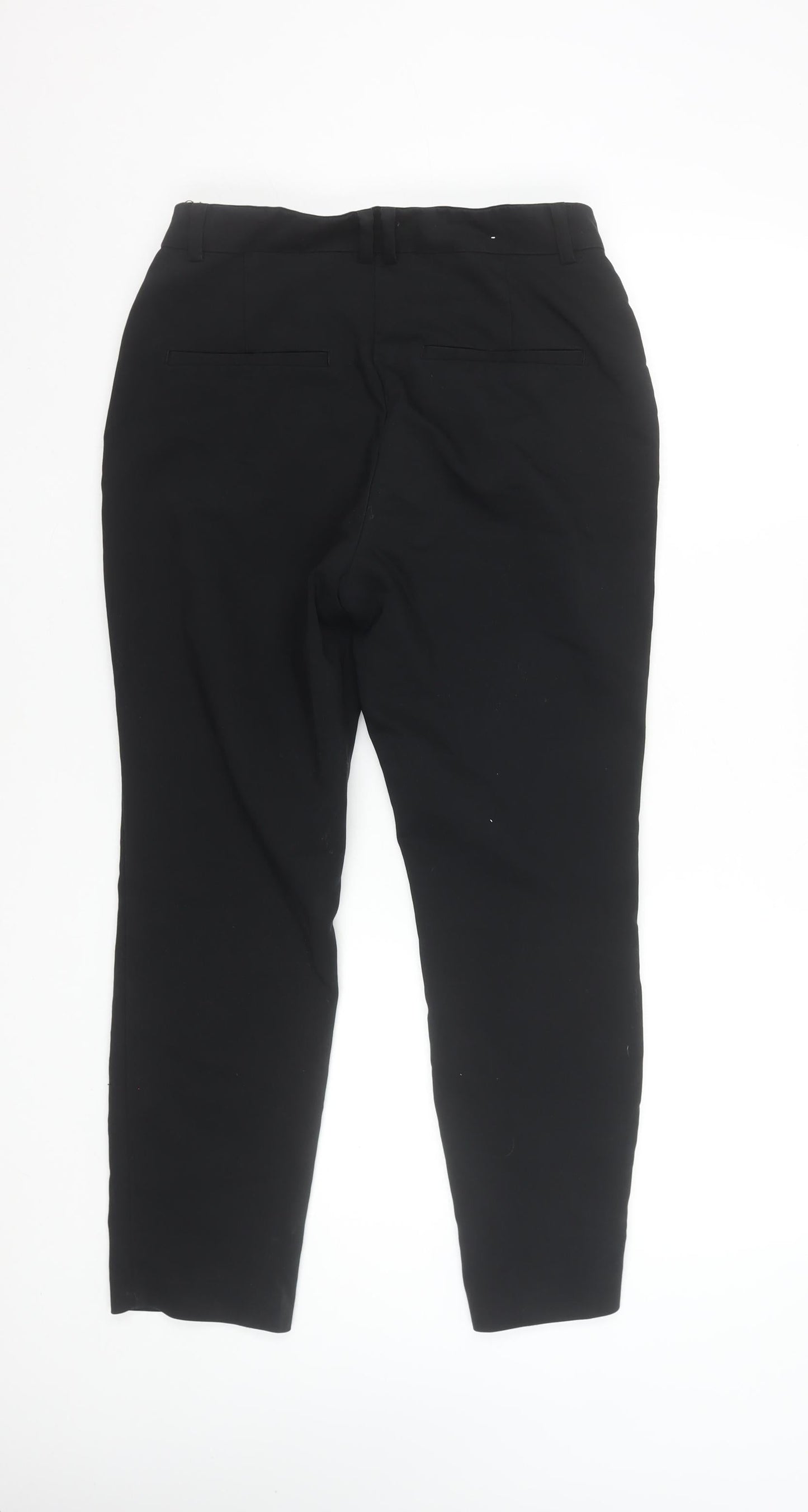 H&M Women’s Black Slim Chino Trousers UK 14 Workwear Stretch