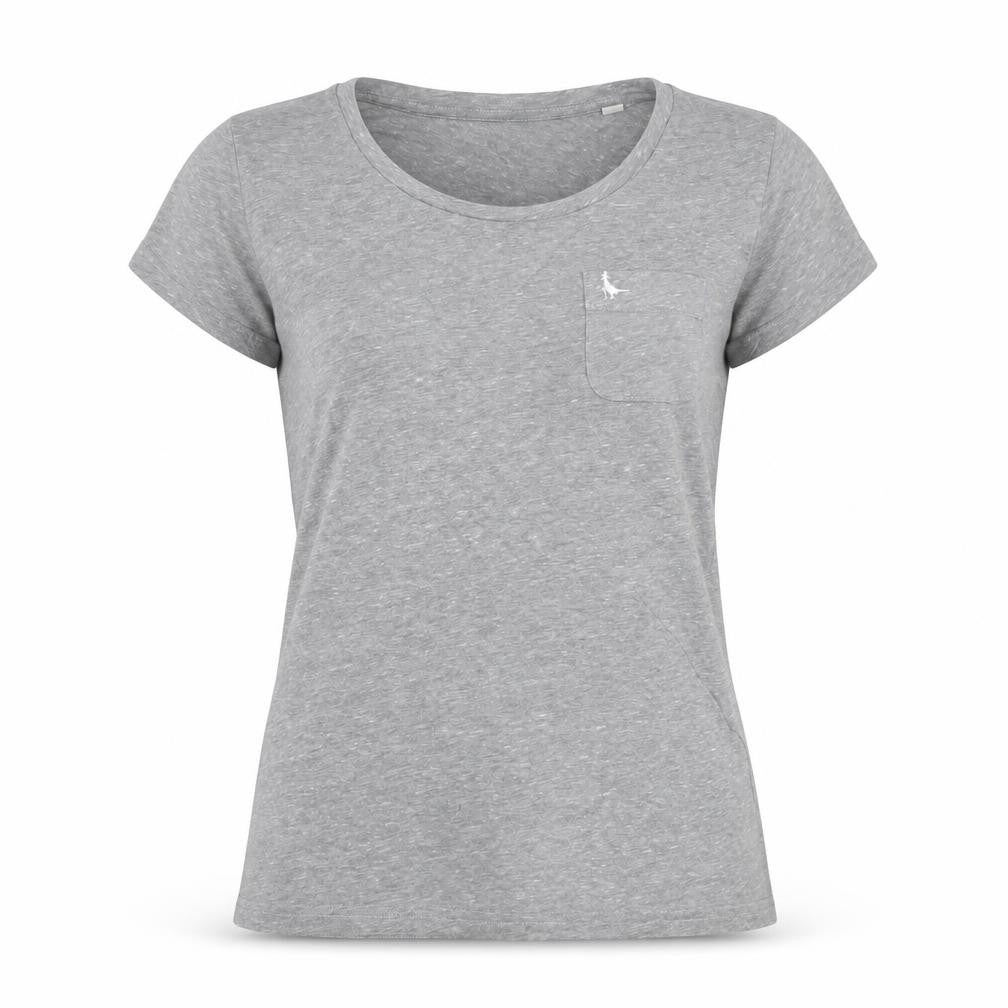Jack Wills Womens Grey Basic Short Sleeve T-Shirt UK 12
