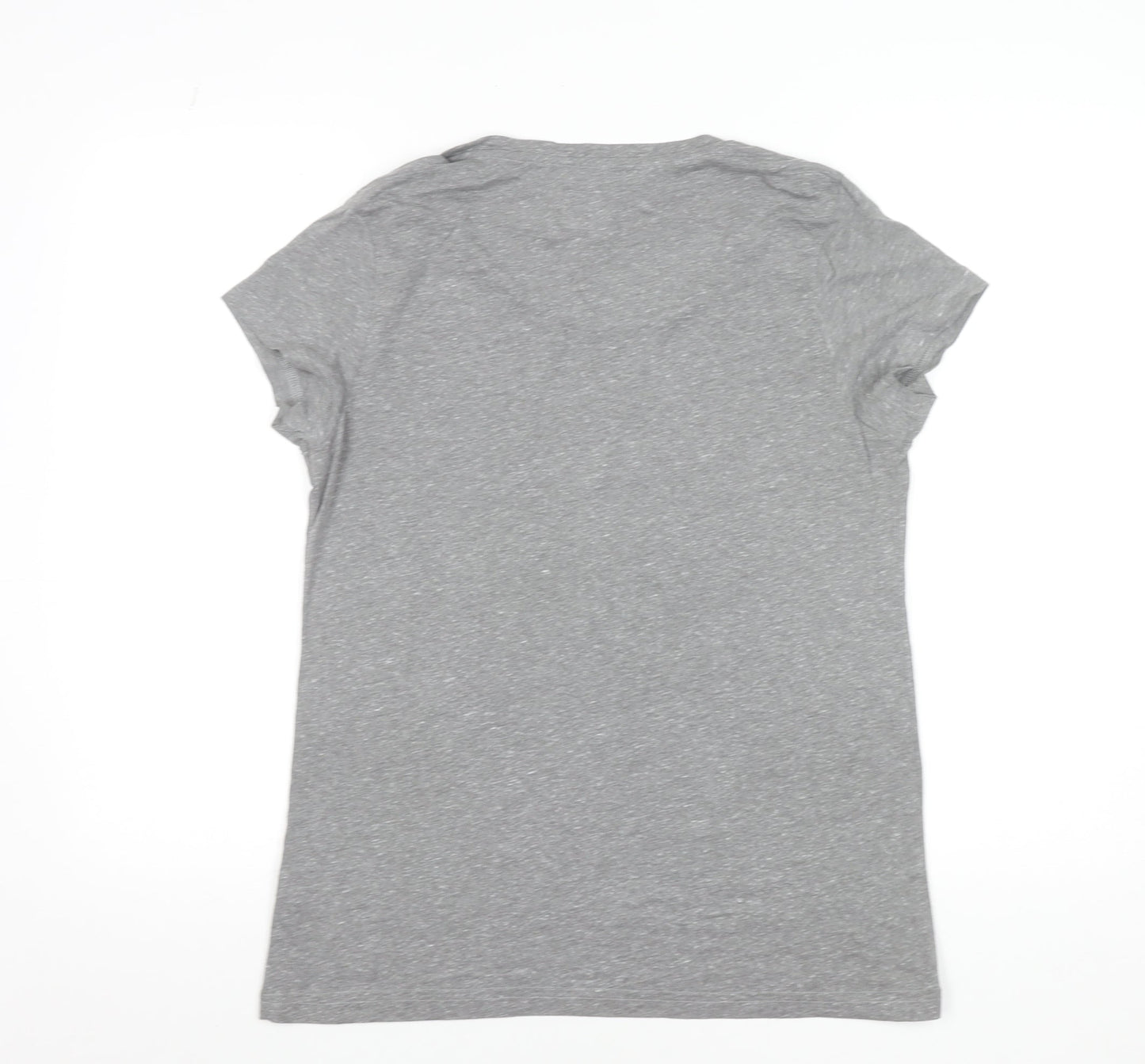 Jack Wills Womens Grey Basic Short Sleeve T-Shirt UK 12