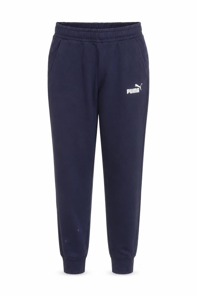 Puma Men's Blue Joggers M Fleece Sweatpants Elastic Waist