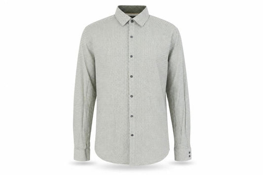 Marks & Spencer Men's Green Check Cotton Dress Shirt Medium