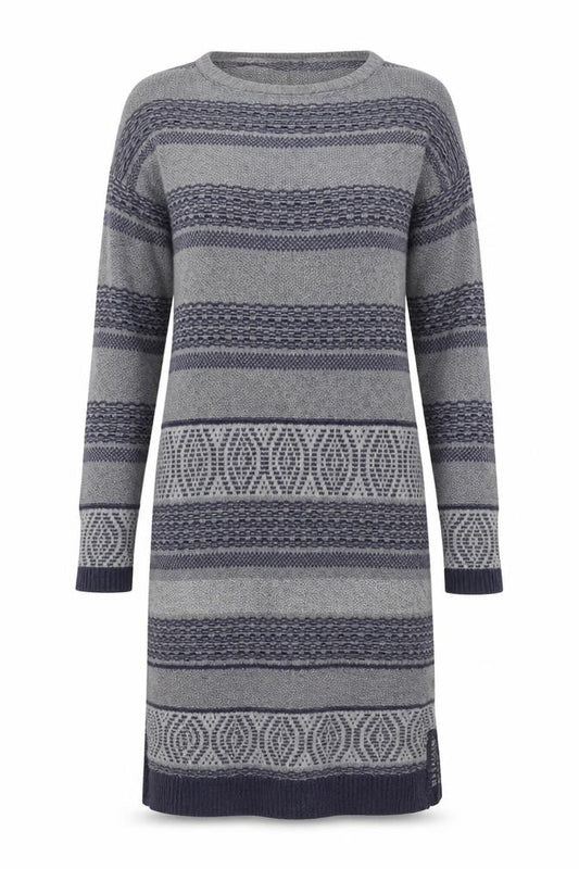 Mistral Women Grey Knitted Jumper Dress Size 12 Winter Casual