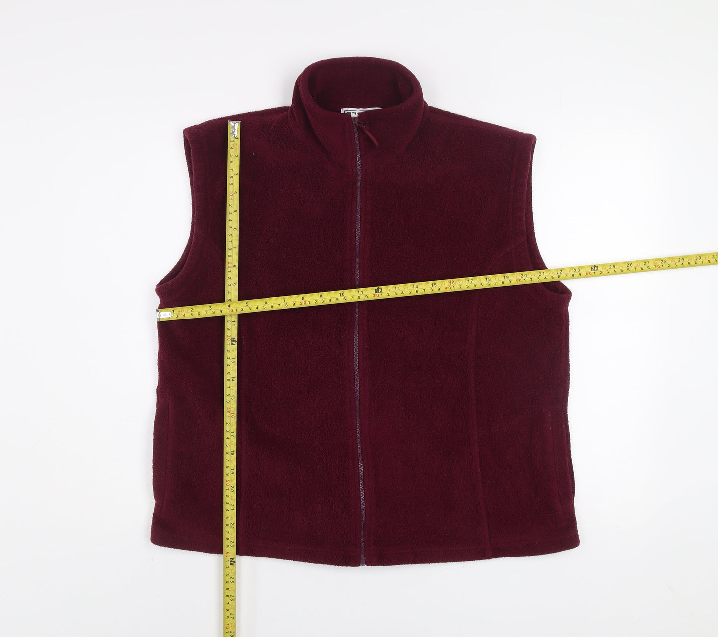 EXE Collection Mens Red Fleece Bodywarmer M Full Zip Waistcoat