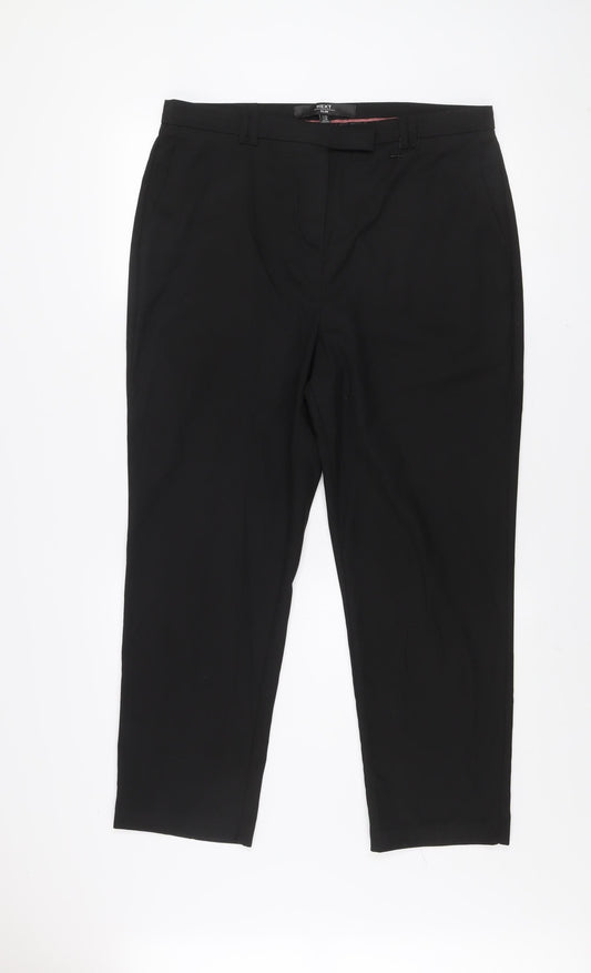 Next Men's Black Regular Fit Dress Pants Trousers Size 15R