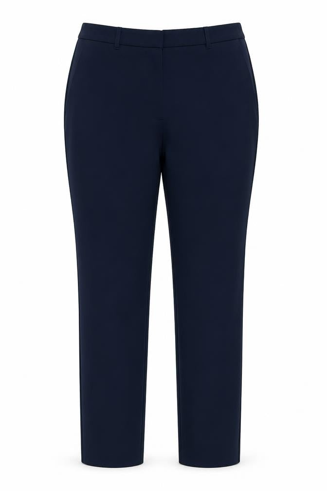 Dunnes Women's Blue Slim Fit Tailored Trousers Size 12