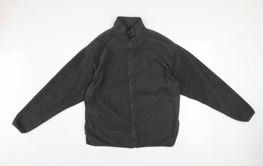 ASOS DESIGN Men's Black Fleece Zip Jacket Size S