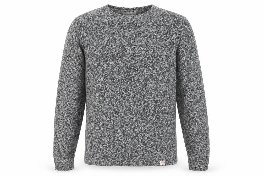 Jack & Jones Men's Grey Cotton Knit Crew Neck Jumper Size M