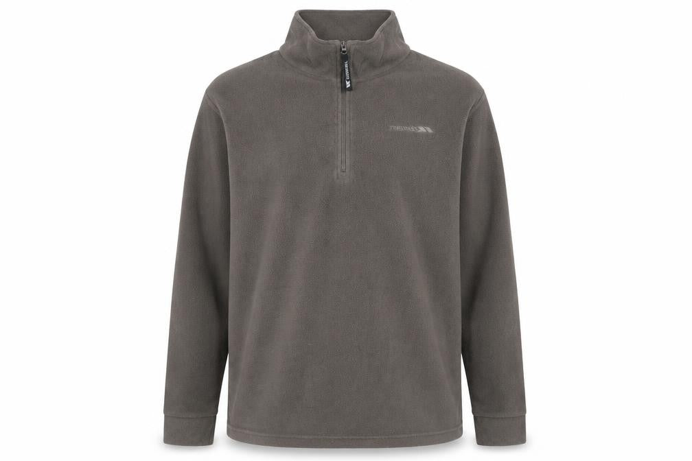 Trespass Men's Brown Fleece 1/2 Zip Pullover Sweatshirt XL