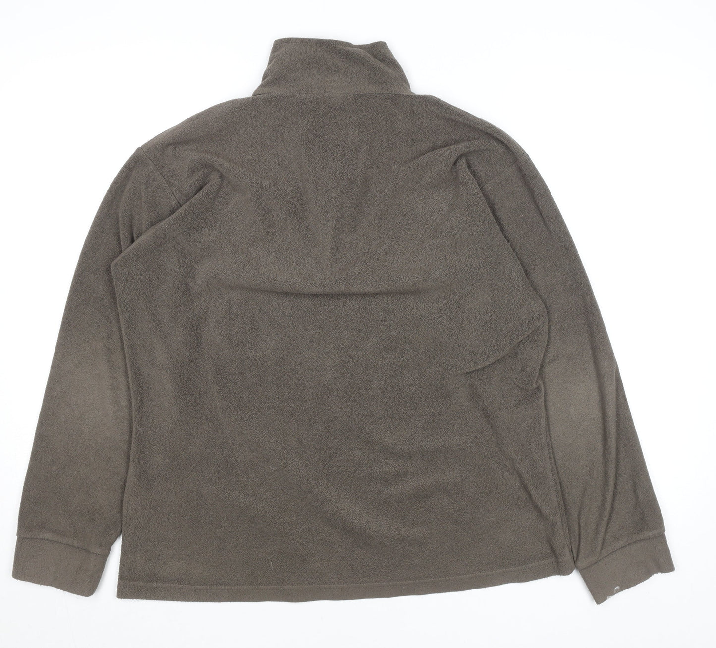Trespass Men's Brown Fleece 1/2 Zip Pullover Sweatshirt XL