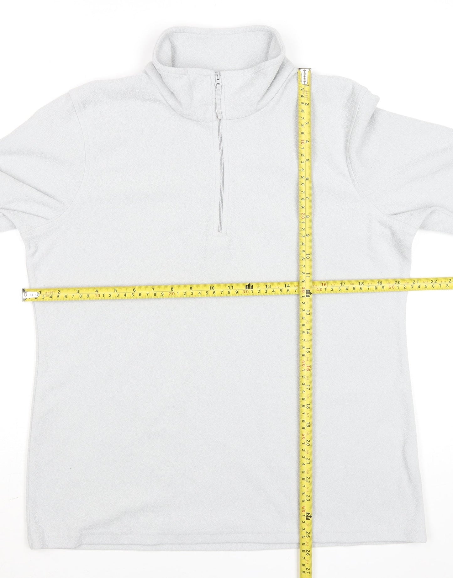 Mountain Warehouse Men's Grey Fleece 1/4 Zip Pullover Sweatshirt L