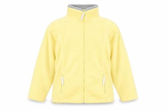 DC Casuals Men's Yellow Fleece Full Zip Jacket Size S Regular Fit