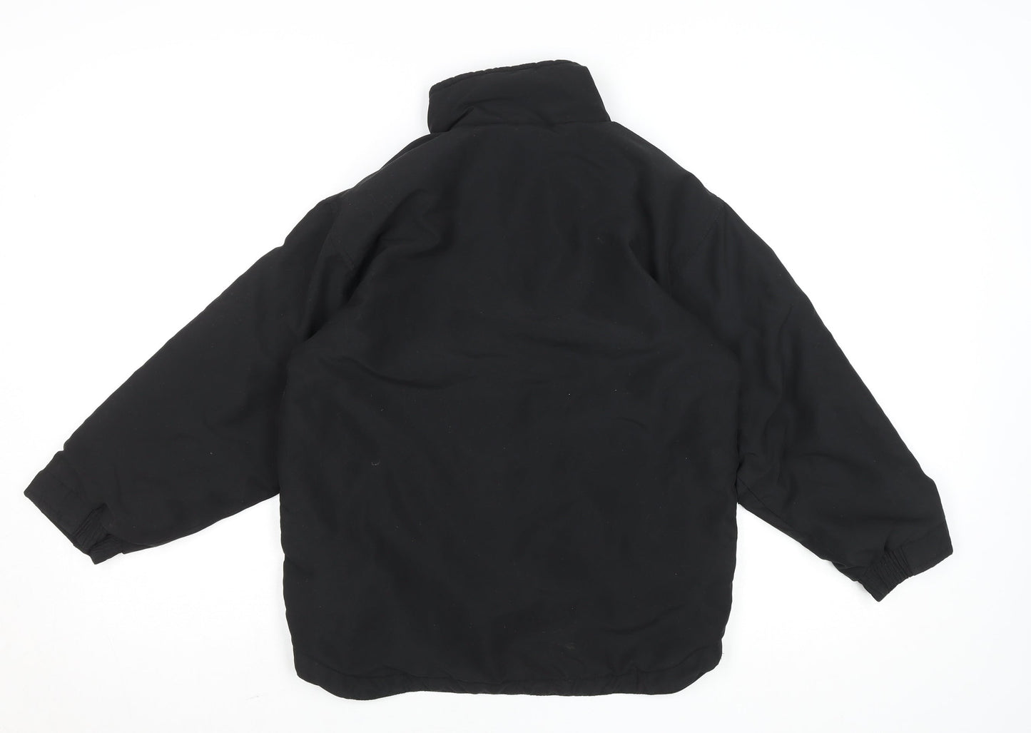 PB Sport Boys Black 9-10 Years Pullover Fleece Sweatshirt 1/4 Zip