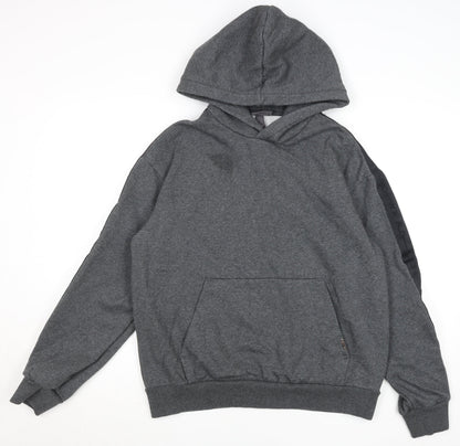 H&M Men’s Grey Loose Fit Pullover Hoodie Size M