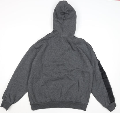 H&M Men’s Grey Loose Fit Pullover Hoodie Size M