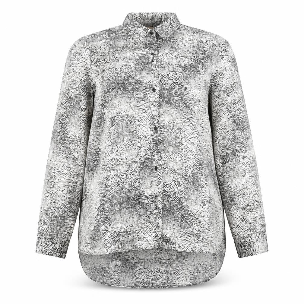 Eden & Rose Women's Black Animal Print Long Sleeve Button-Up Shirt Size 14