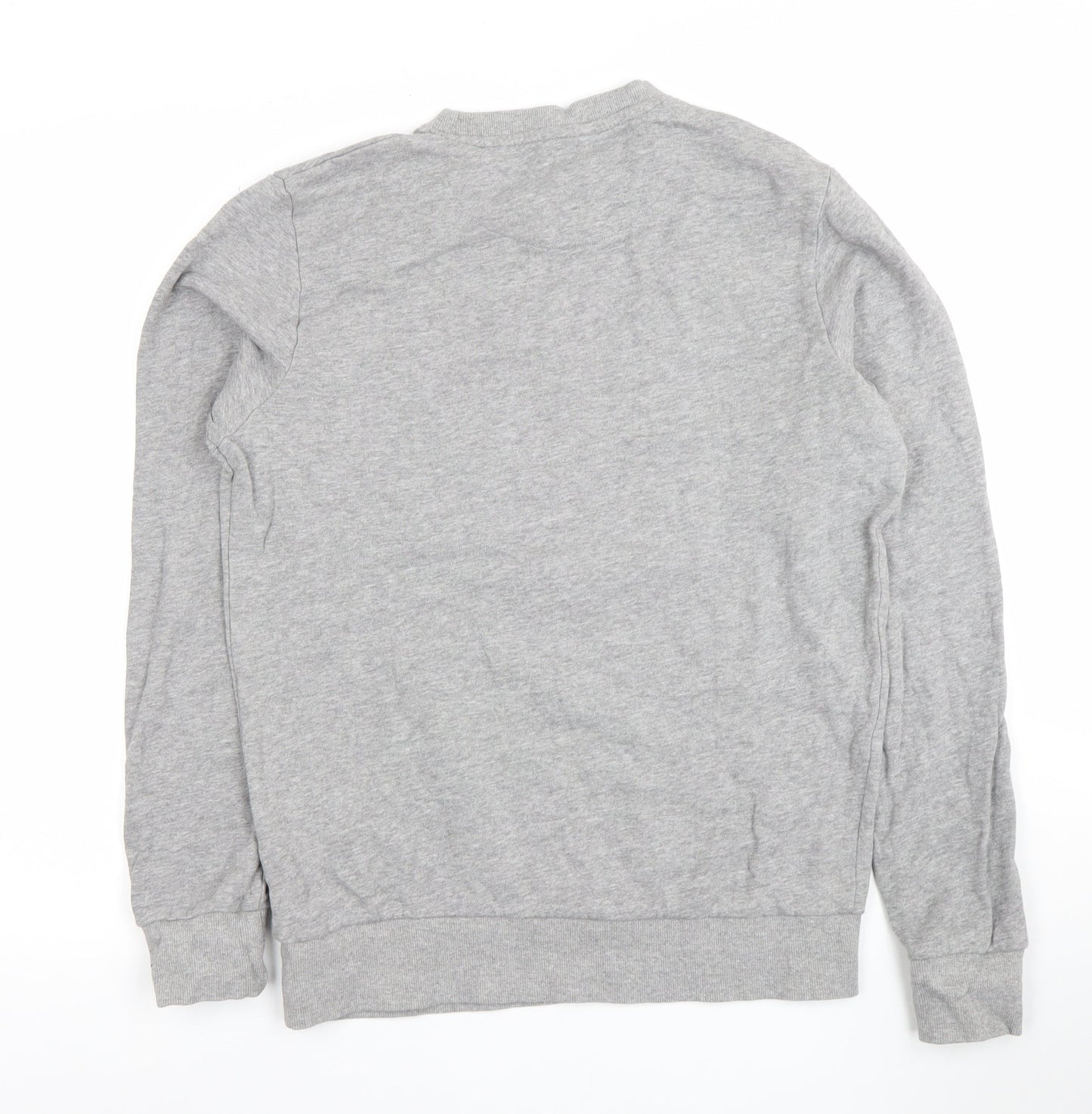 Jack & Jones Men's Grey Christmas Reindeer Graphic Sweatshirt S