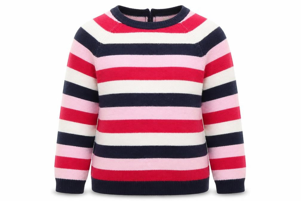 Kew Womens Multicoloured Striped Wool Pullover Jumper L