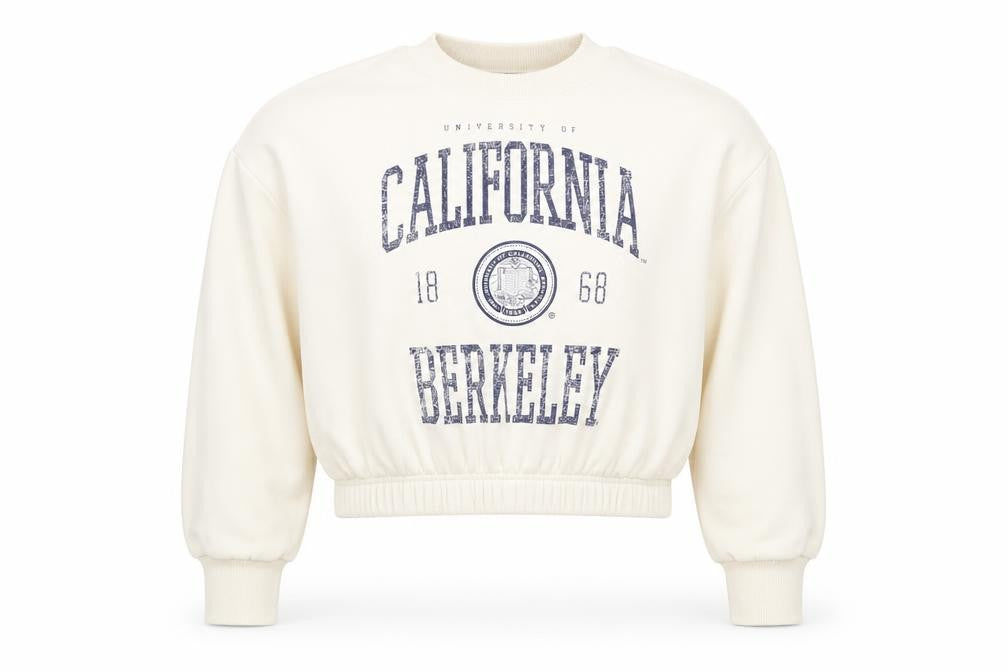S2N GEN Girls Beige California Graphic Pullover Sweatshirt Size M