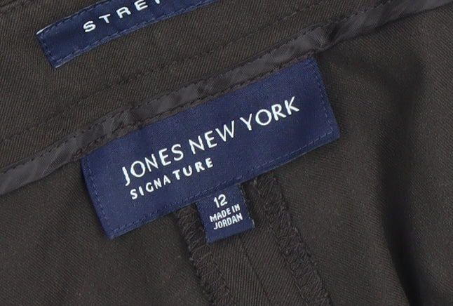 Jones New York Women’s Brown Stretch Dress Pants Size 12 Regular