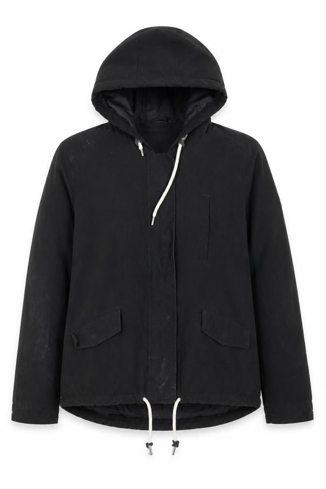 Only Womens Black Hooded Parka Jacket Size L