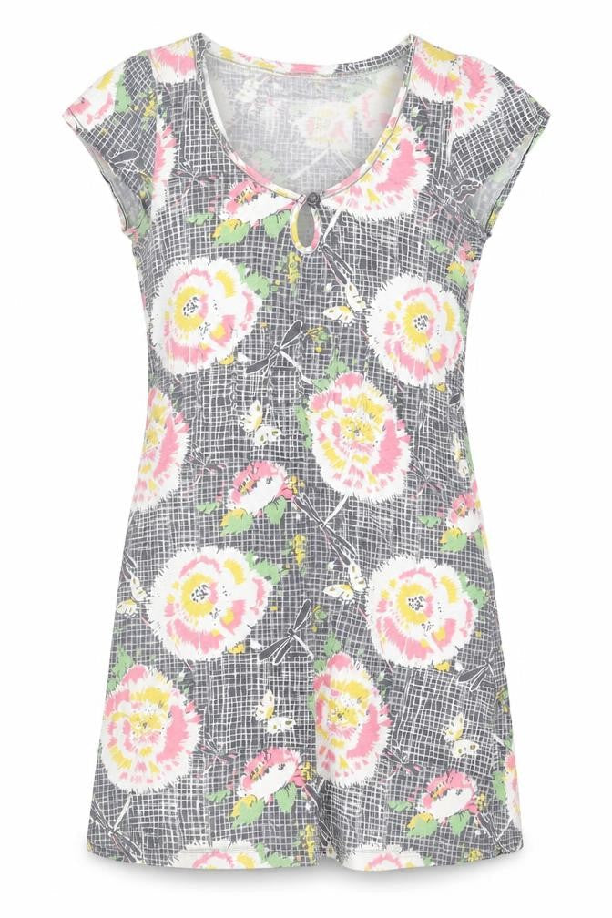 White Stuff Women's Multicoloured Floral Cotton Shift Dress Size 10