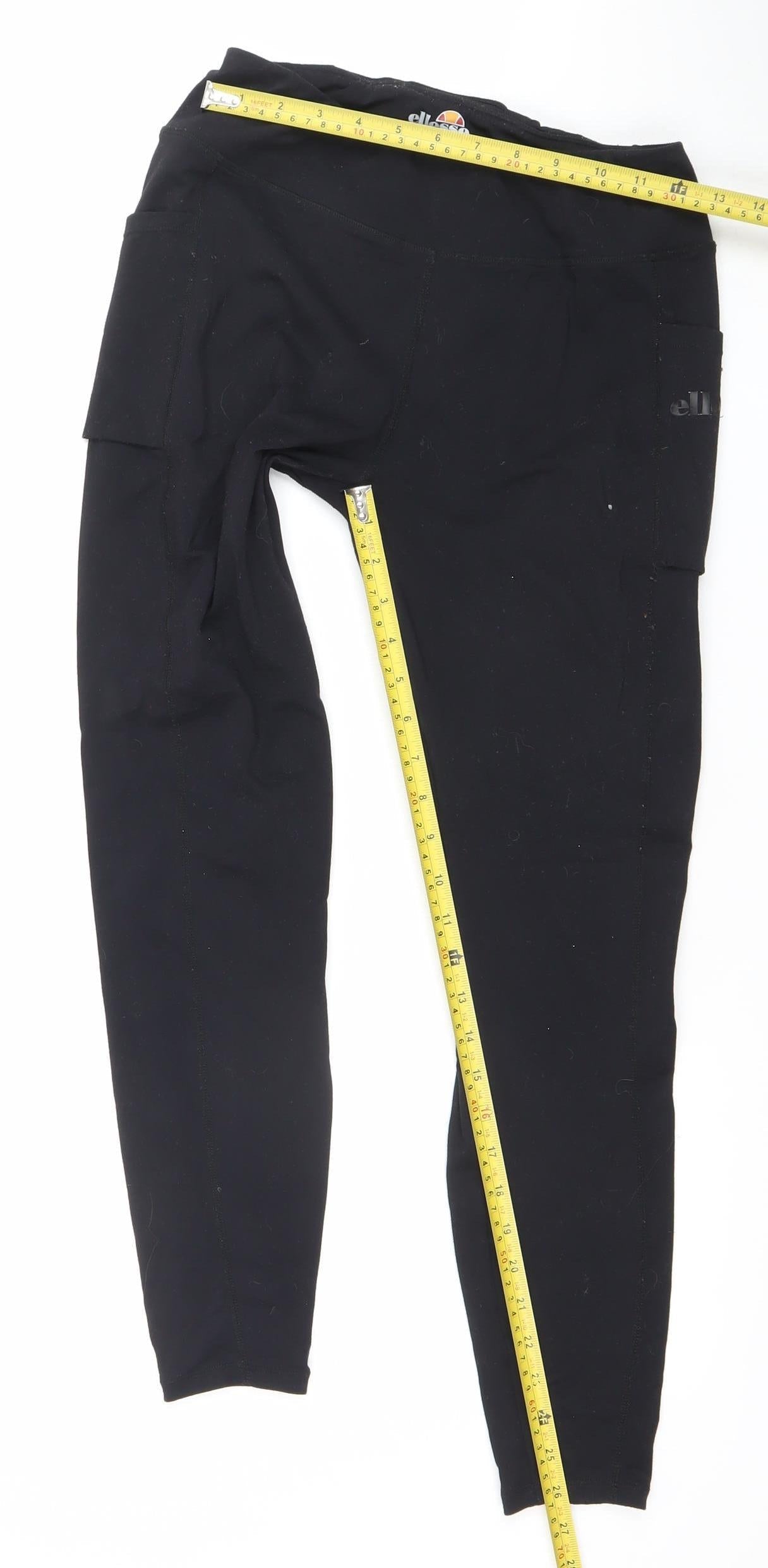 Ellesse Women Black Size 10 Leggings Stretch Athletic Trousers