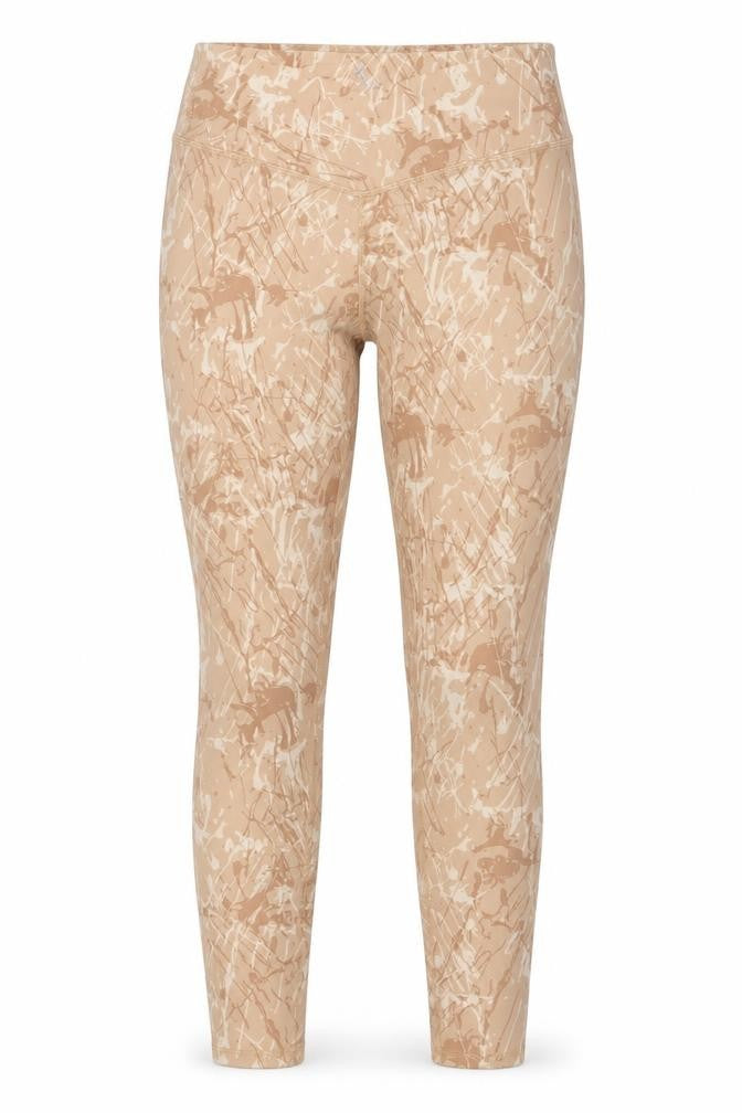 Kyodan Womens Beige Abstract Print Active Leggings Size M