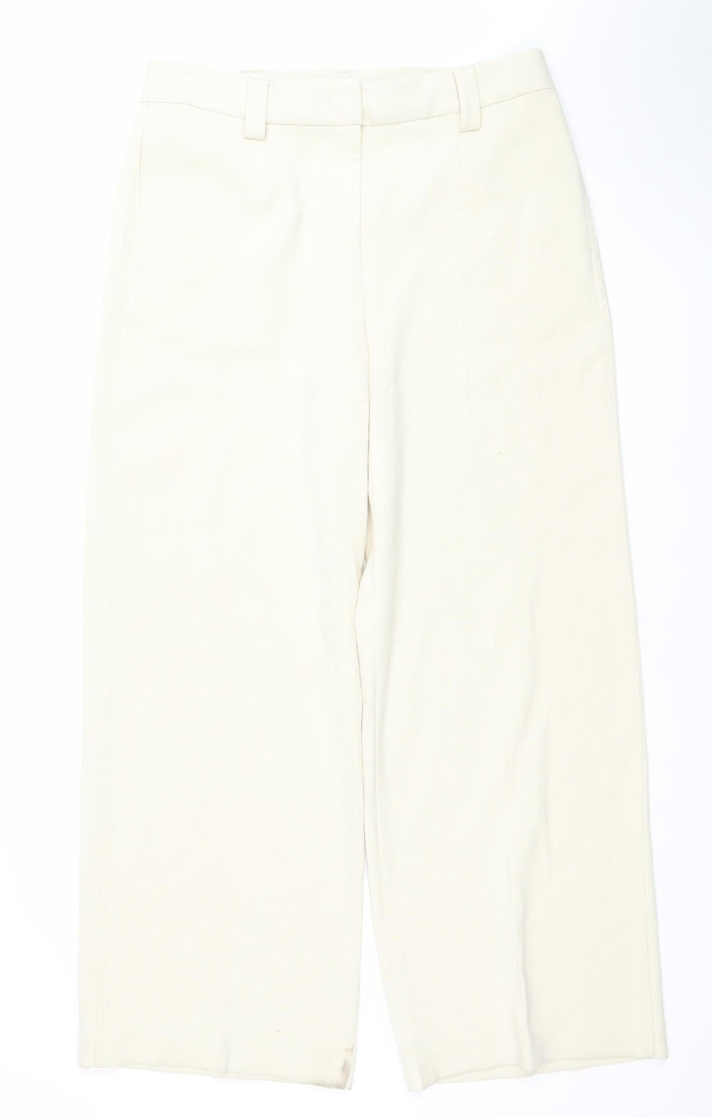 Marks and Spencer Women’s Beige Chino Trousers Size 14 Regular