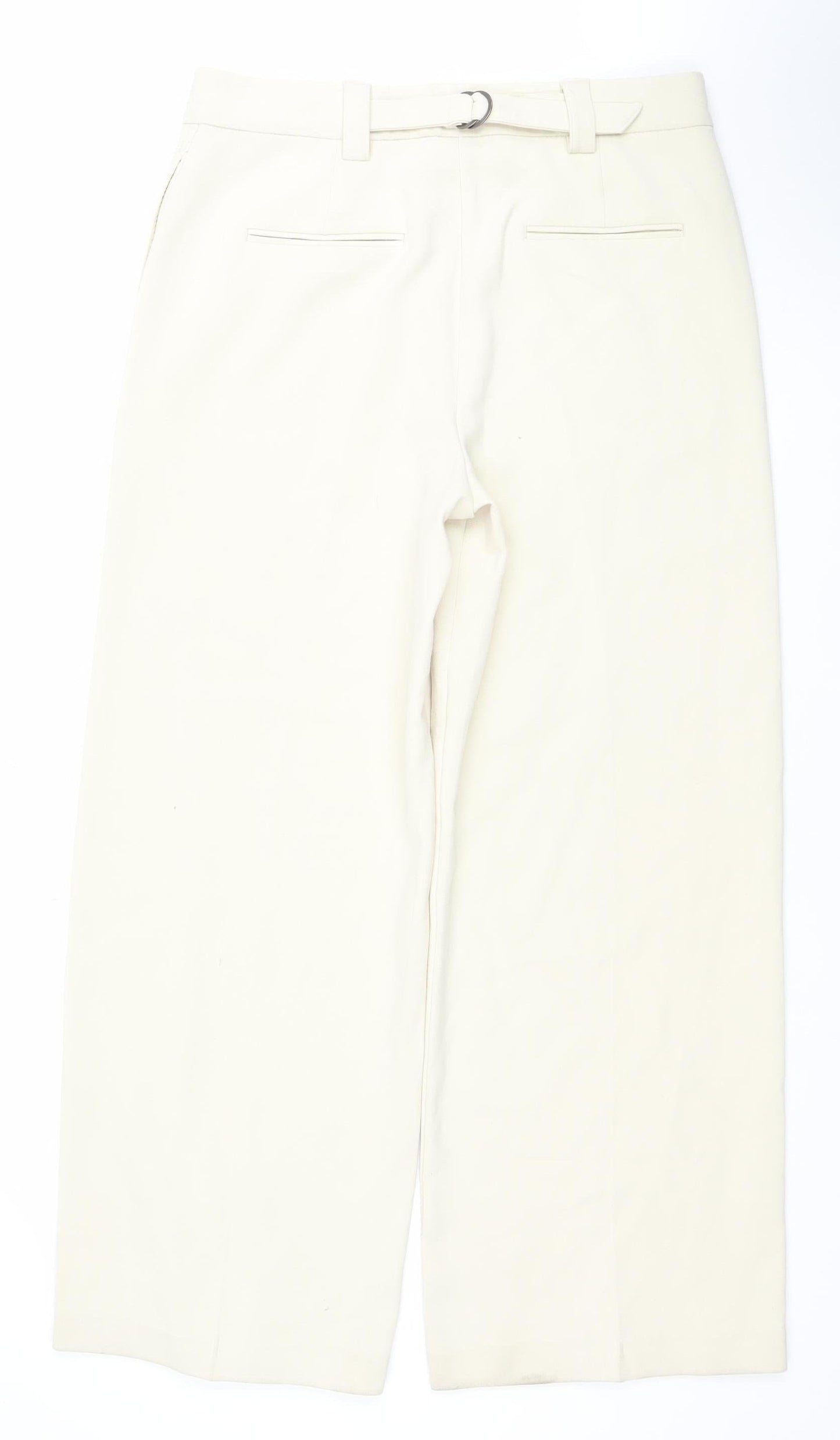 Marks and Spencer Women’s Beige Chino Trousers Size 14 Regular