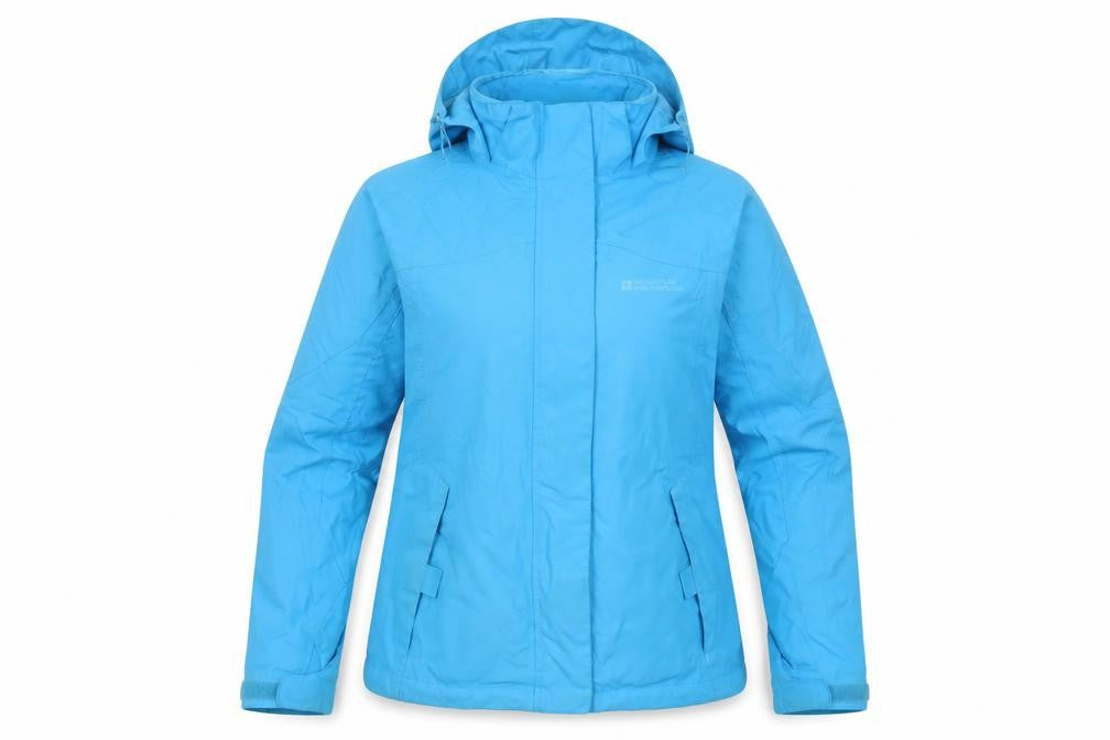 Mountain Warehouse Womens Blue 3-in-1 Waterproof Hooded Jacket UK 12