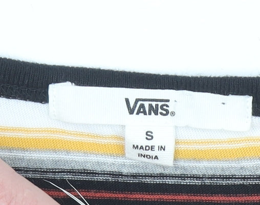Vans Womens Multicoloured Striped Tank Top Size S Cotton Jersey