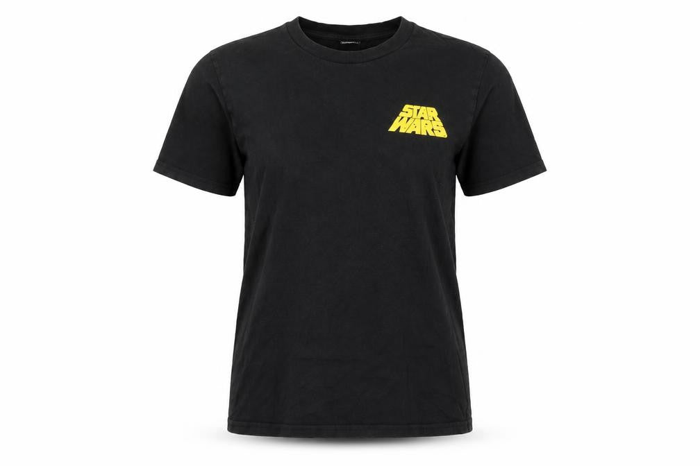 Star Wars Black Cotton Women's Medium Crew Neck Graphic T-Shirt